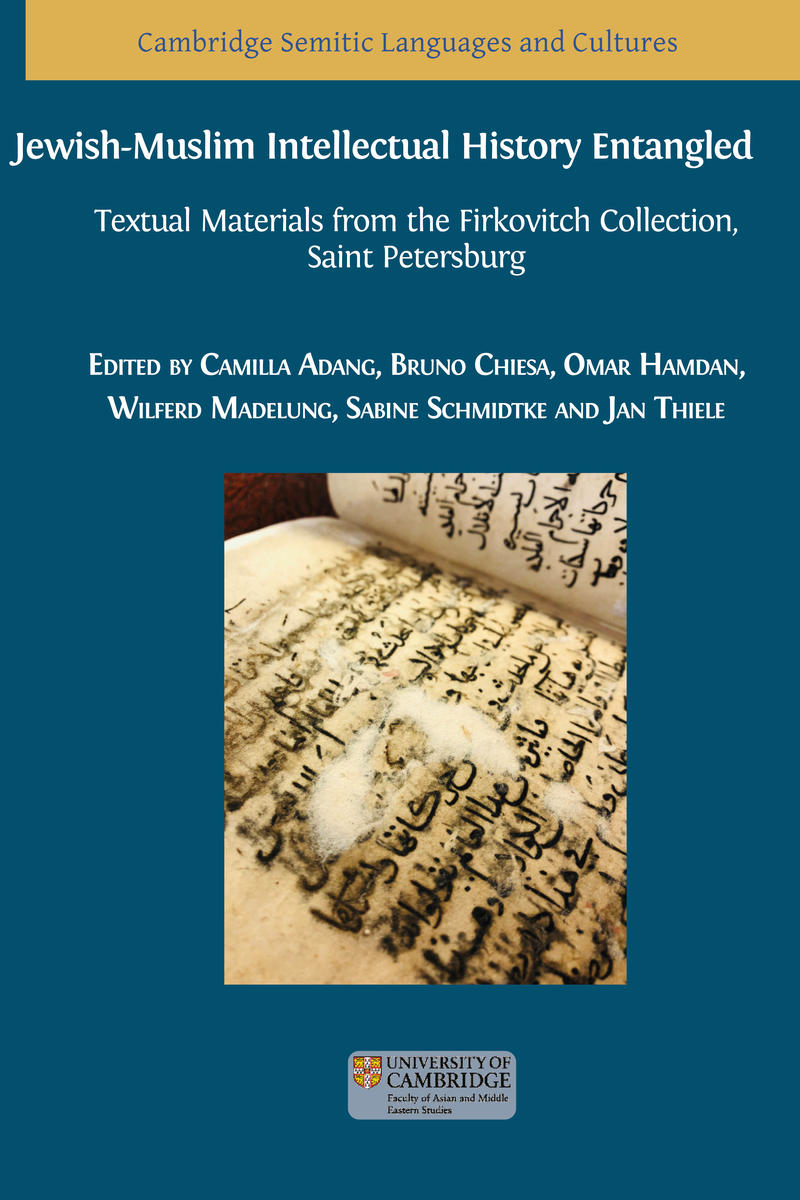 Jewish-Muslim Intellectual History Entangled: Textual Materials from the Firkovitch Collection, Saint Petersburg (Hardcover)