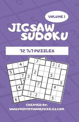 jigsaw sudoku 72 7x7 jigsaw sudoku puzzles by print at home puzzles