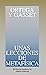 Unas lecciones de metafísica (Obras De José Ortega Y Gasset (Ogg))