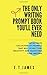 The Only Writing Prompt Book You'll Ever Need by E.T. James