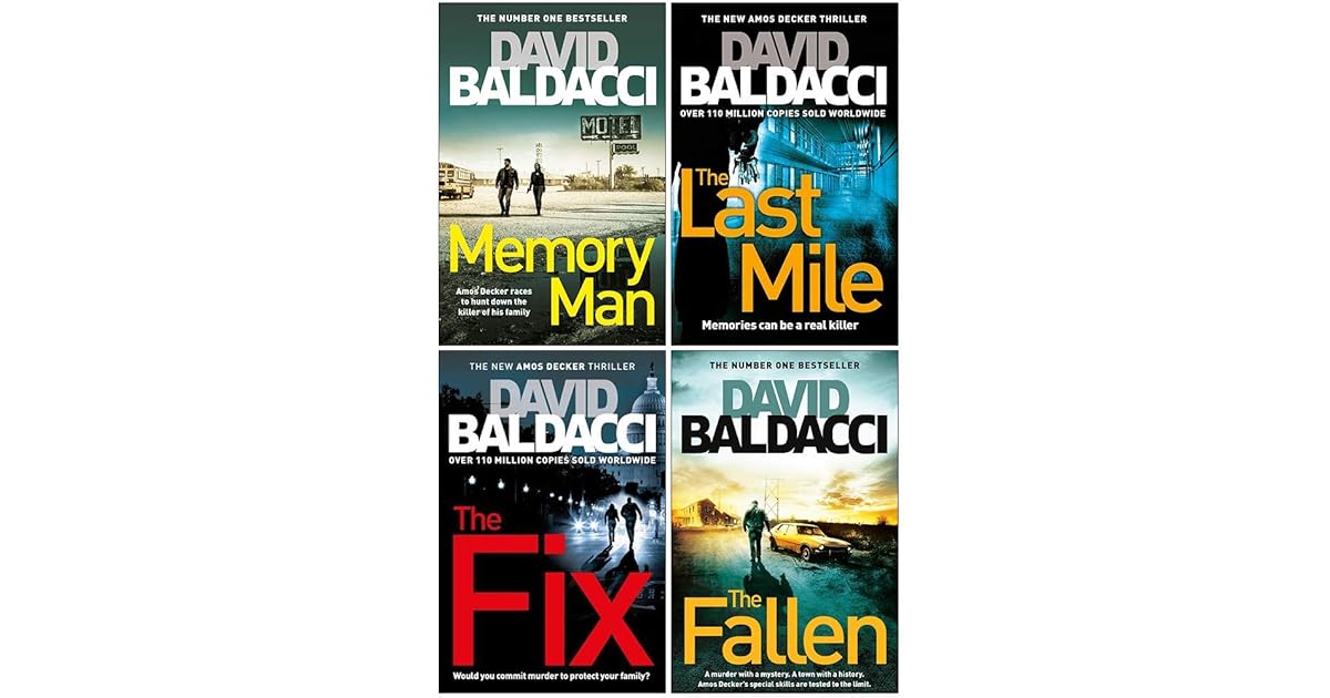 David Baldacci Amos Decker Series 4 Books Collection Set by David Baldacci
