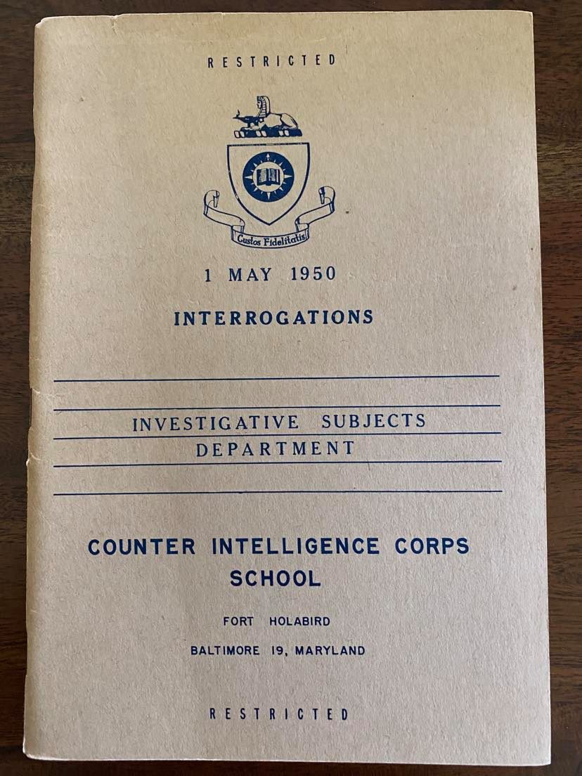 Interrogations:  Investigative Subjects Department (Paperback)