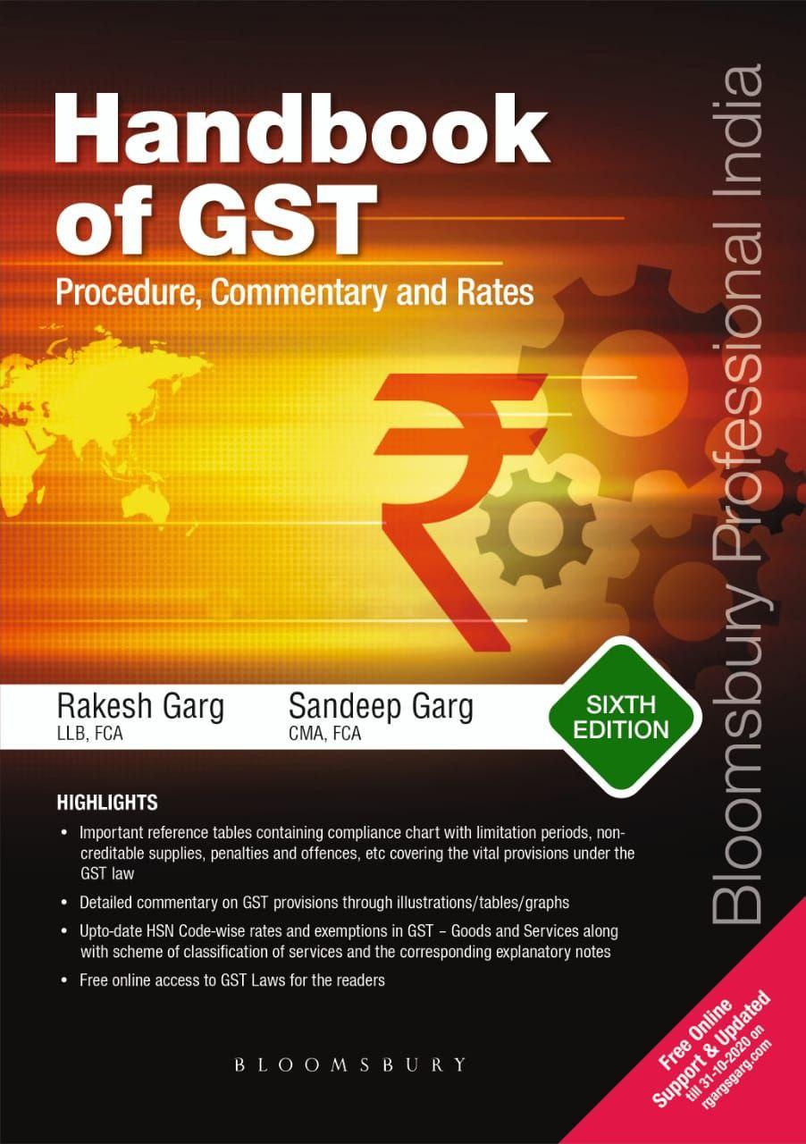 Handbook of GST (Procedure, Commentary and Rates)