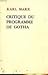 Critique of the Gotha Programme