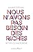 Nous n'avons pas besoin des riches by Maxime Cochard