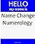 Name Change Numerology