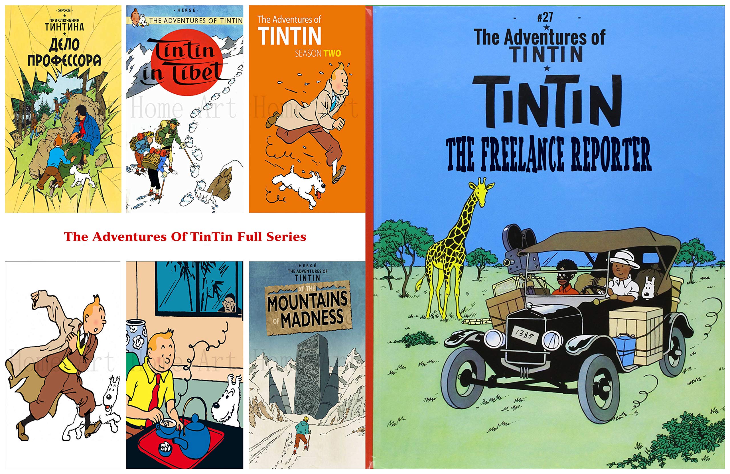 The Adventures Of TinTin Full Series : Issue 27 -Tintin the freelance reporter (Kindle Edition)