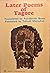 Later Poems of Tagore