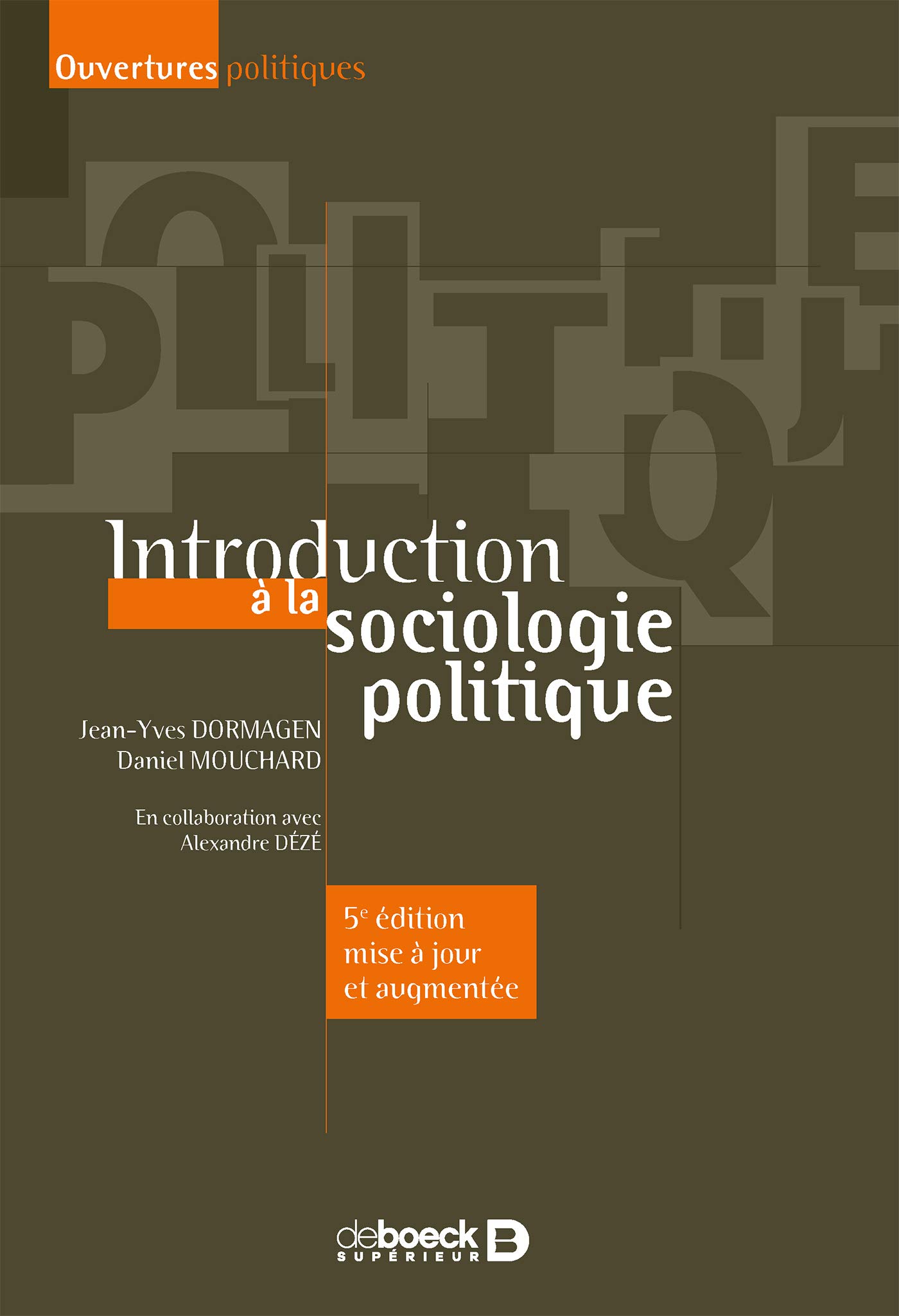 Introduction à la sociologie politique (Paperback)