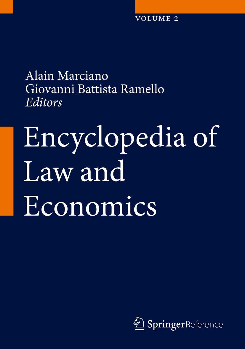 Encyclopedia of Law and Economics (Hardcover)