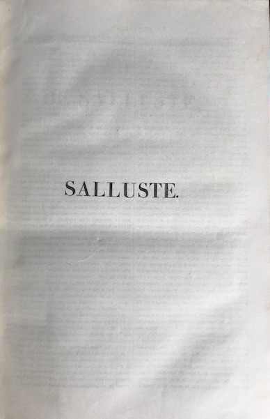 Salluste (Hardcover)