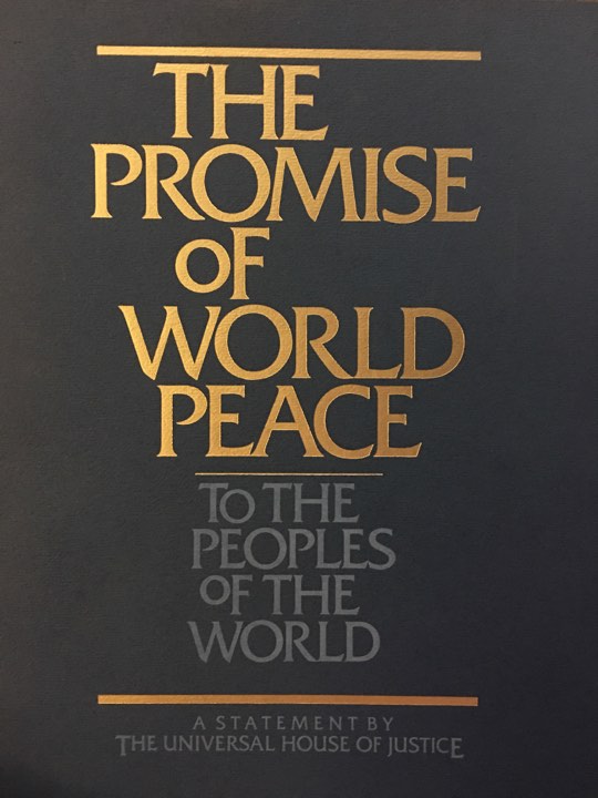 The Promise of World Peace: To the Peoples of the World