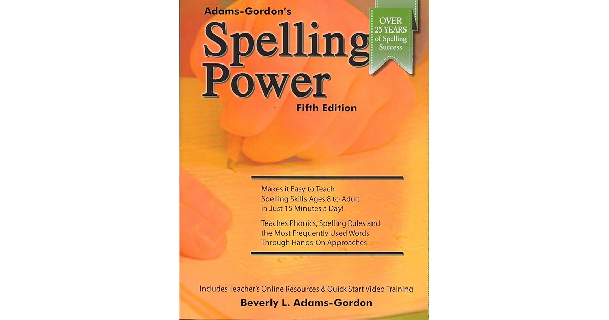 Spelling Power by Beverly L. AdamsGordon