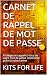 CARNET DE RAPPEL DE MOT DE ...