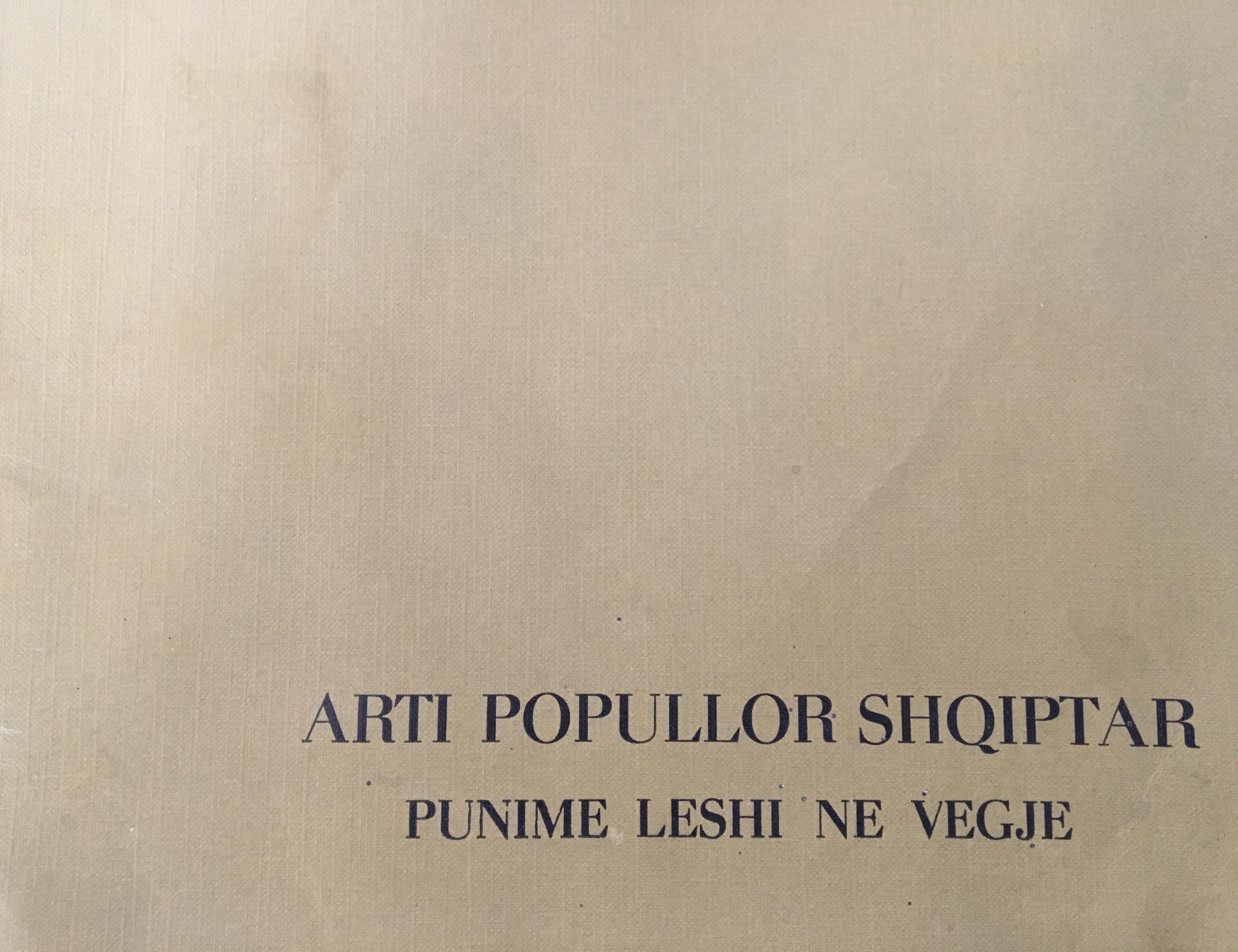 Arti popullor shqiptar : punime leshi në vegjë