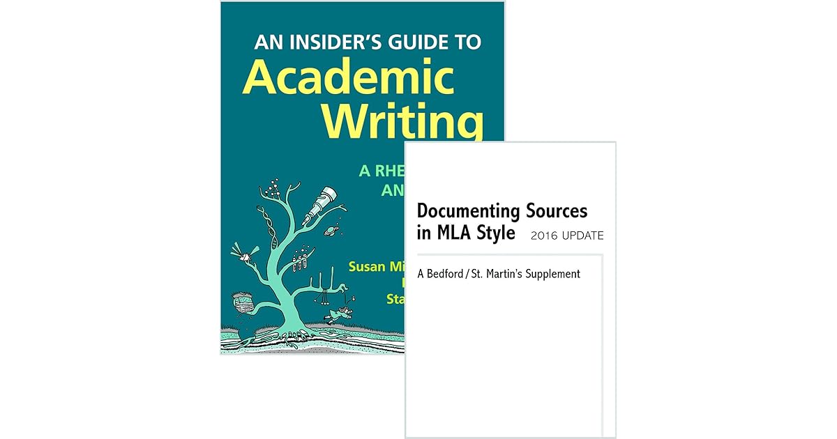 Insider's Guide to Academic Writing A Rhetoric and Reader