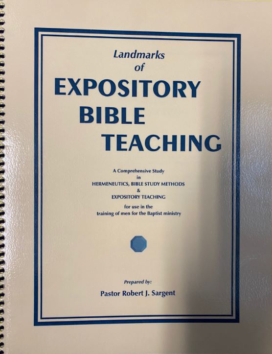 Landmarks of Expository Bible Teaching