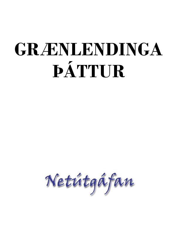 Grænlendinga þáttur