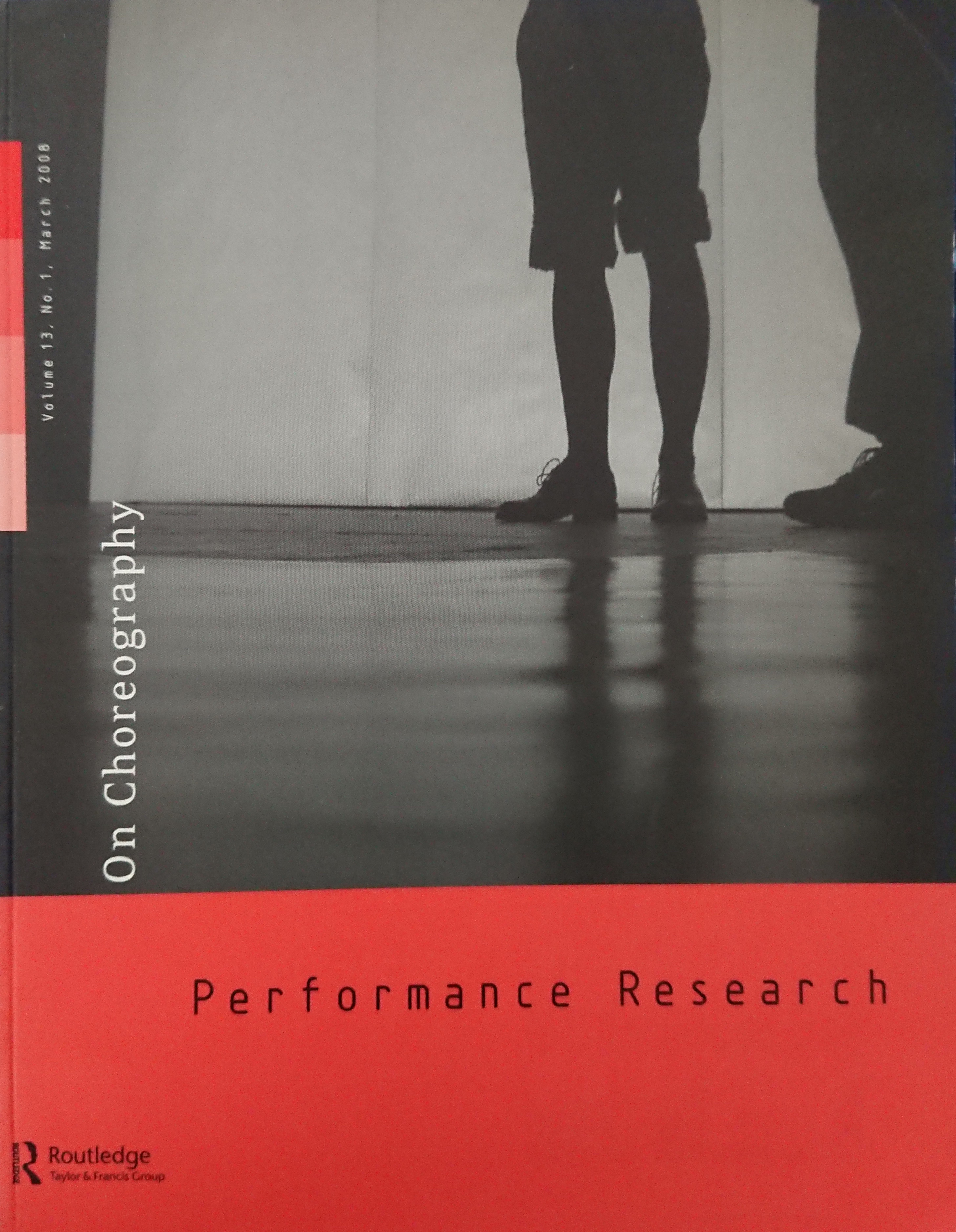 Performance Research: On Choreography