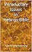 Introductory Issues in Hebr...