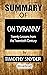 Summary of On Tyranny By Timothy Snyder : Twenty Lessons from the Twentieth Century
