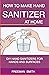 How To Make Hand Sanitizer ...