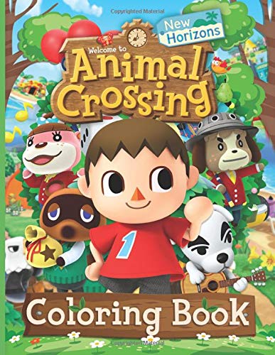 Animal Crossing New Horizons Coloring Book: Animal Crossing New Horizon Adults Coloring Books! (Stress Relieving For Anyone)