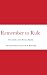 Remember to Rule.: Personalities of the Roman Republic.