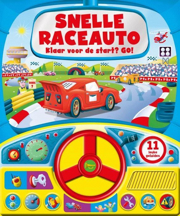 Snelle raceauto (Geluidenboek)