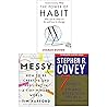 The Power of Habit, Messy [Hardcover], The 7 Habits Of Highly Effective People 3 Books Collection Set