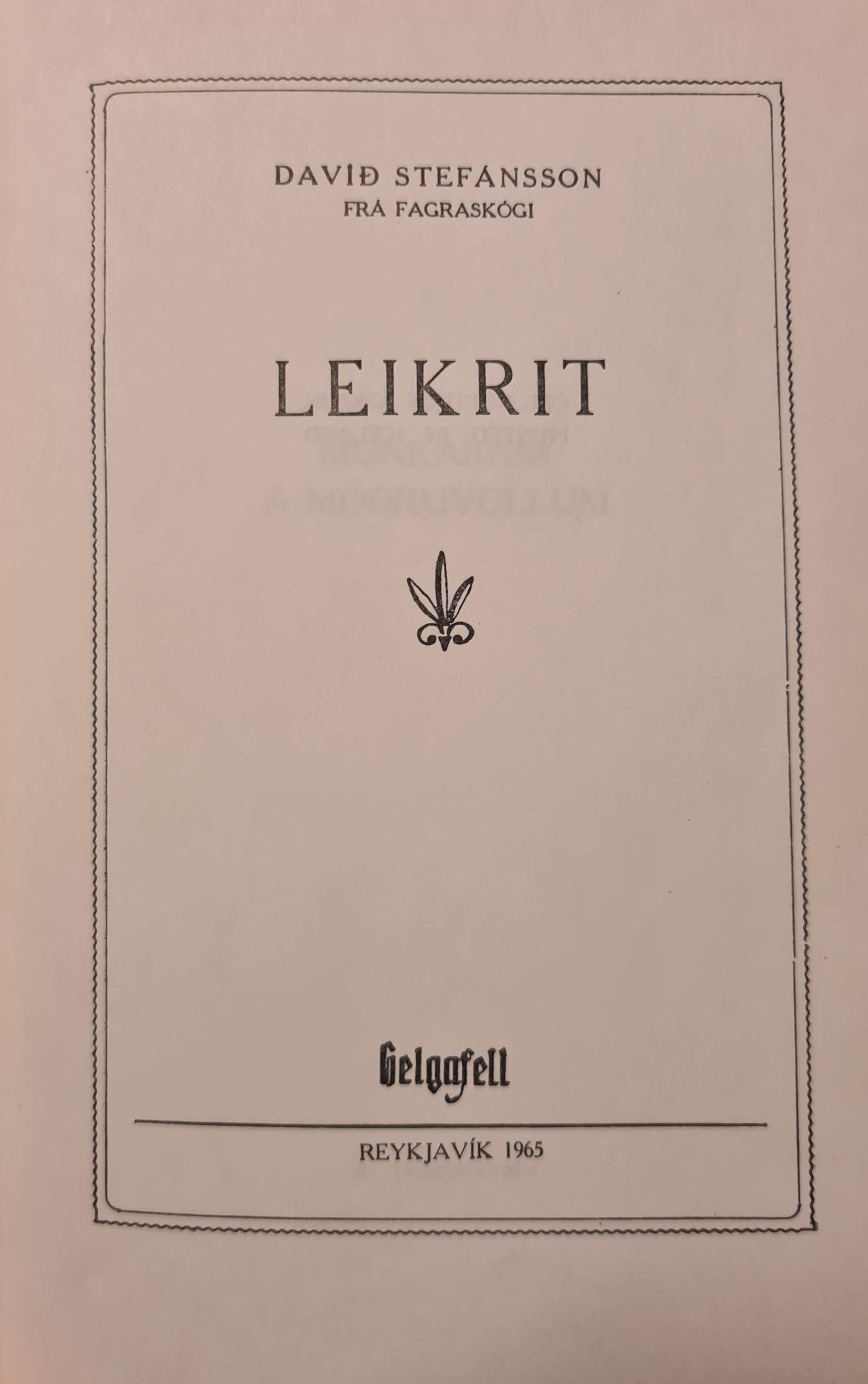 Leikrit
