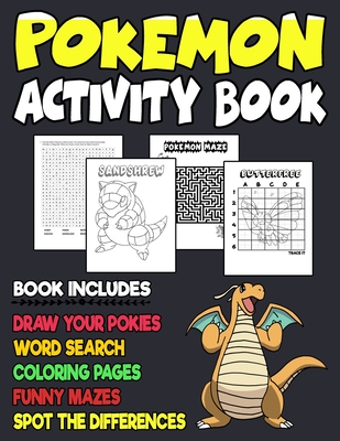 Pokemon Activity Book: Jumbo Fun Activity Book for Kids with Coloring ...