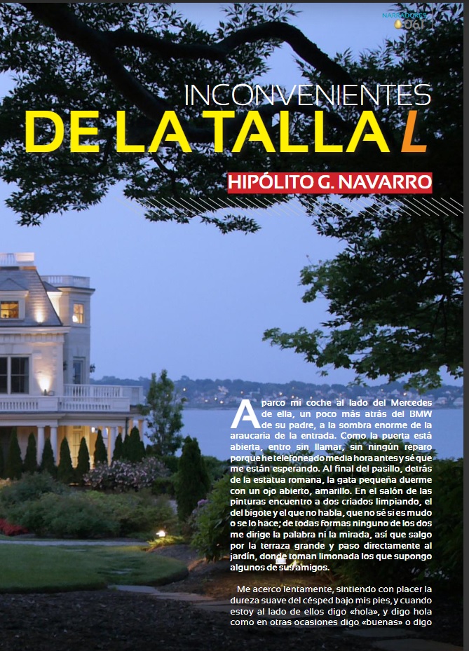 Portada de Inconvenientes de la talla L, de Hipólito G. Navarro