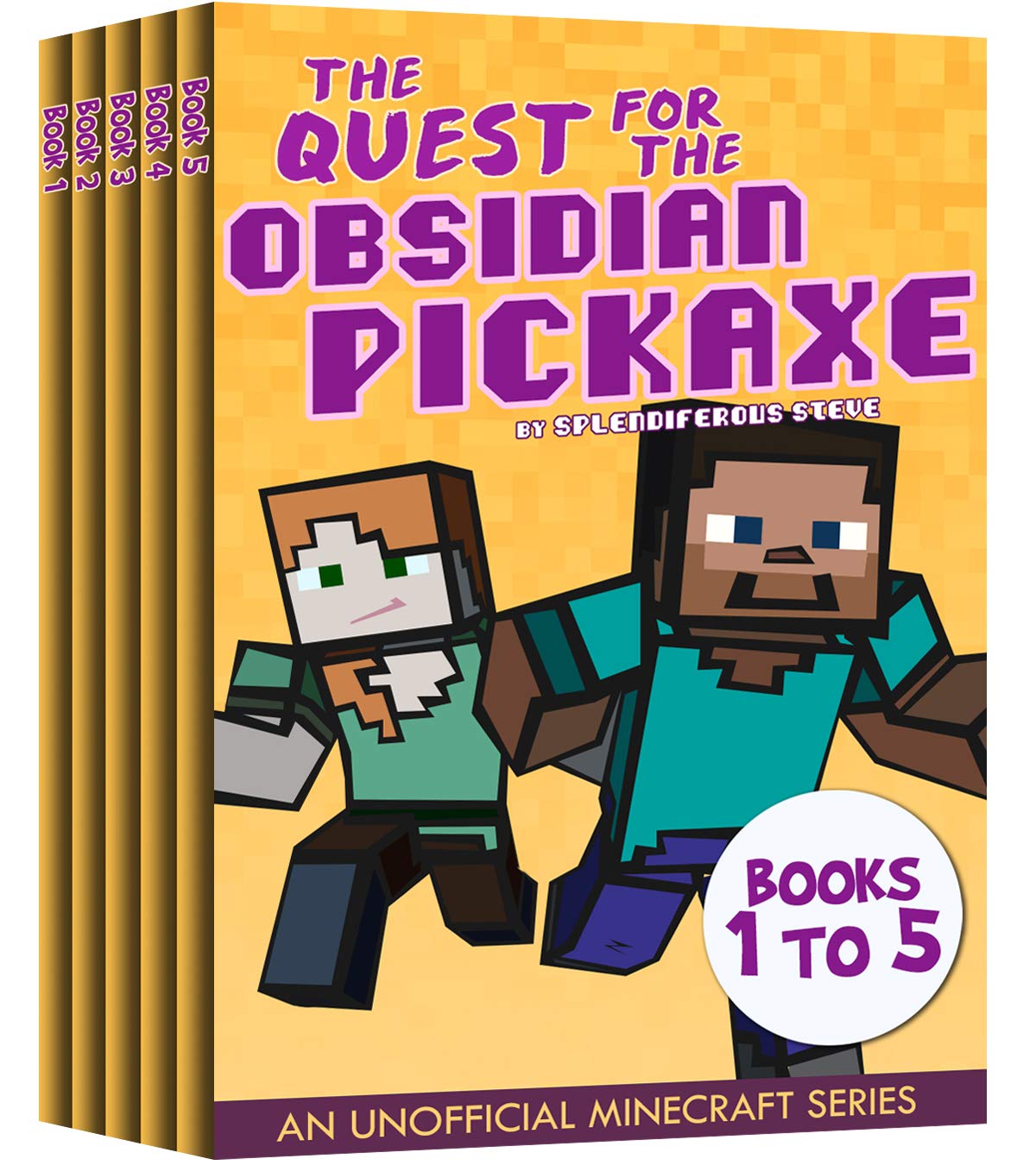 The Quest for the Obsidian Pickaxe, Books 1 - 5: An Unofficial Minecraft Series (The Quest for the Obsidian Pickaxe Collection)