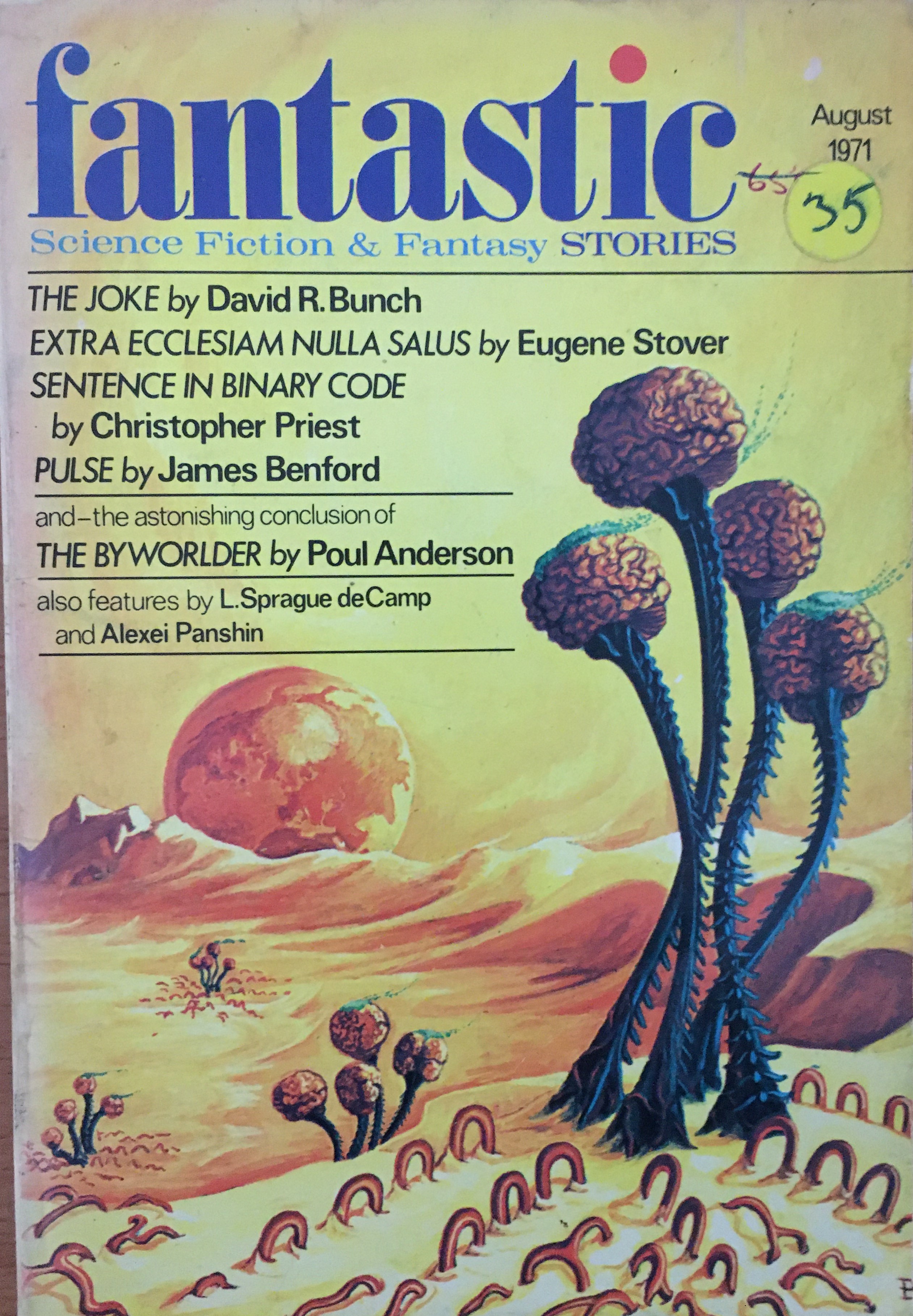 Fantastic Stories, Vol. 20, No. 6, August 1971 (Unknown Binding)