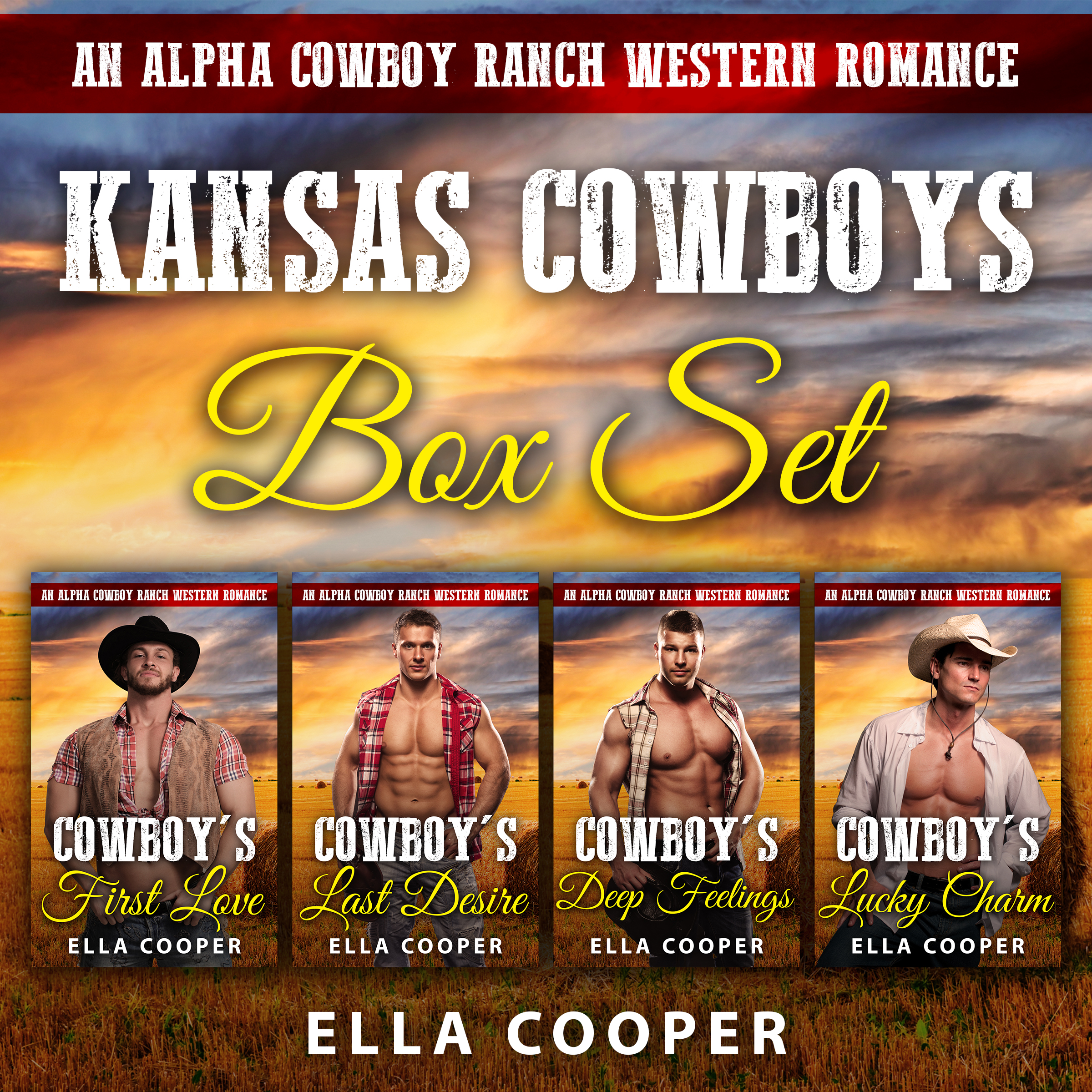 Kansas Cowboys Complete Series (Kansas Cowboys #1-4)