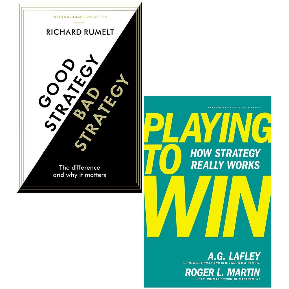 Good Strategy Bad Strategy, Playing to Win [Hardcover] 2 Books Collection Set (Paperback)