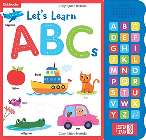 Let’s Learn ABCs – Interactive Toddler Sound Book with 27 Buttons | Tracing, Alphabet Song, Children's Board Book | Learn Letters & First Words | Fun Learning Activities for Boys & Girls (Board book)