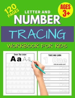 Letter And Number Tracing Workbook For Kids: Number tracing book for preschoolers