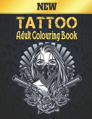 Colouring Book Tattoo Adult: Beautiful Stress Relieving 50 one Sided Tattoo Designs for Stress Relief and Relaxation Amazing Tattoo Designs to Color ... Relieving Skulls, Animals and Roses Tattoos
