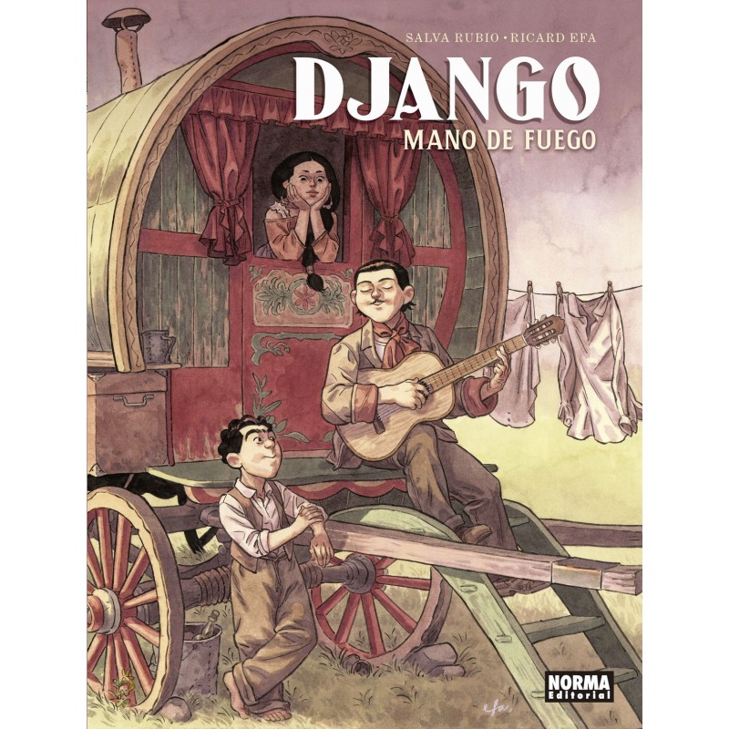 Portada de Django. Mano de fuego, de Salva Rubio