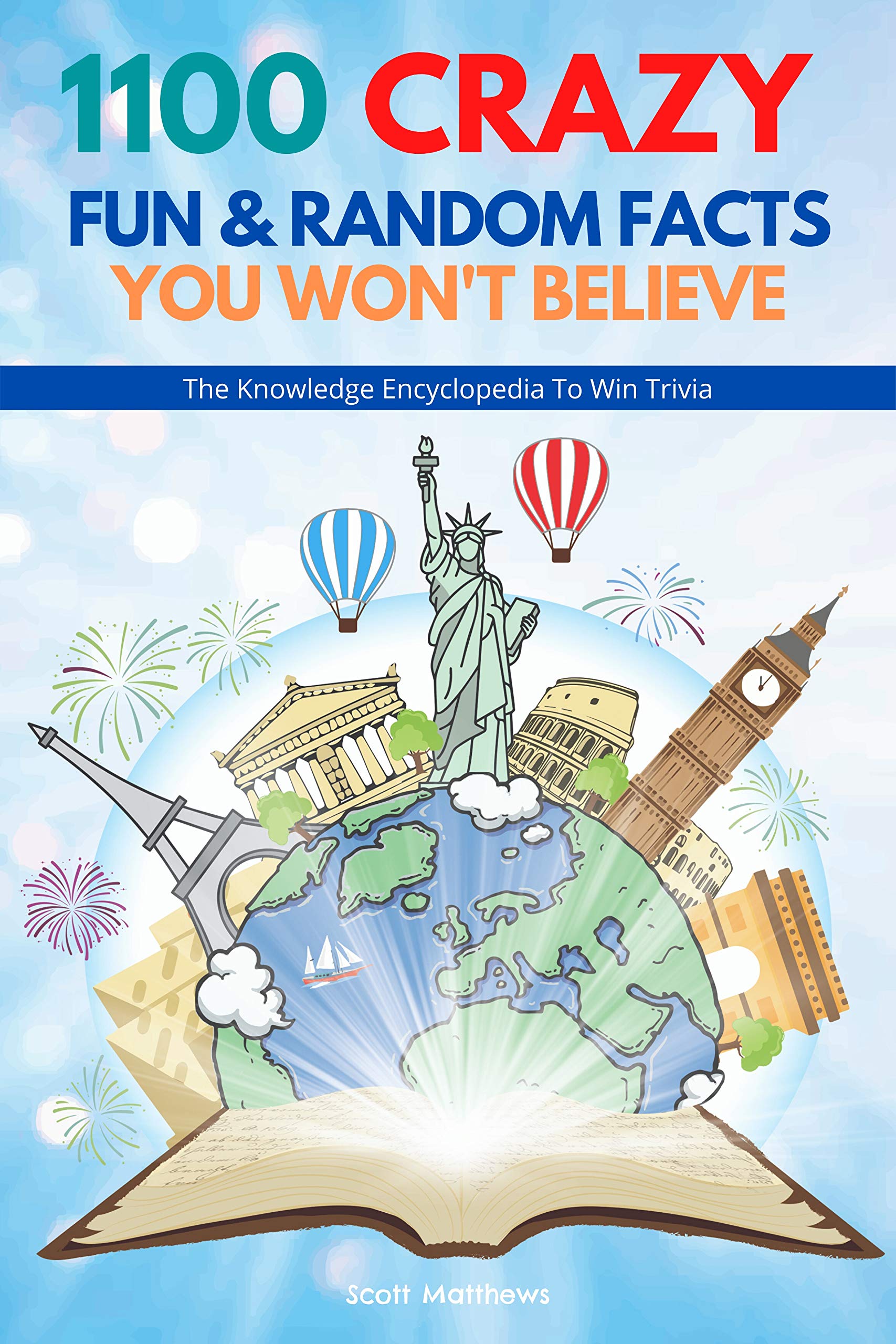 1100 Crazy Fun & Random Facts You Won’t Believe - The Knowledge Encyclopedia To Win Trivia (Kindle Edition)