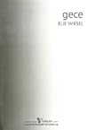Gece by Elie Wiesel