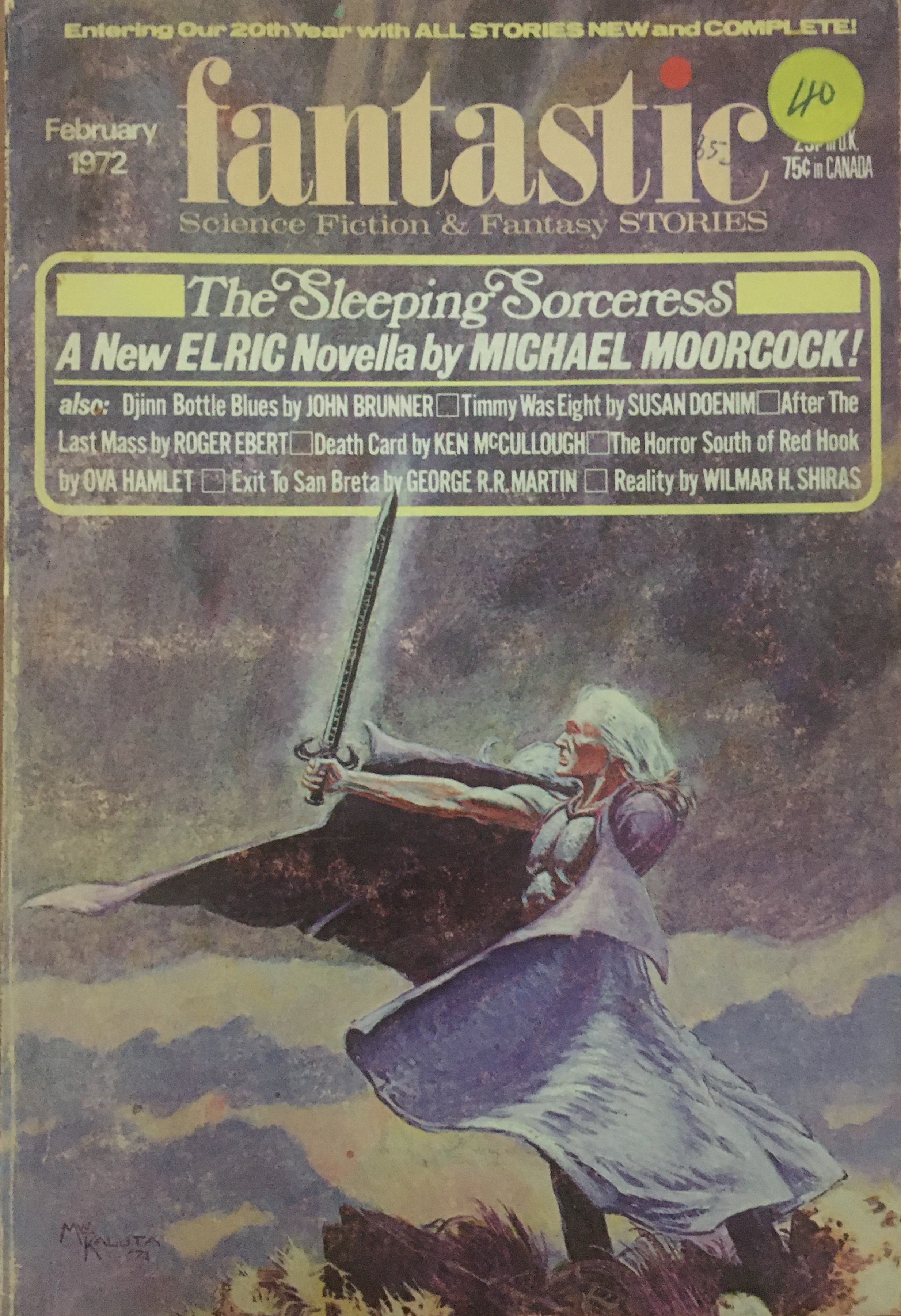 Fantastic Science Fiction & Fantasy Stories February 1972 (Unknown Binding)