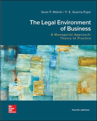 The Legal Environment of Business, A Managerial Approach: Theory to Practice (ebook)