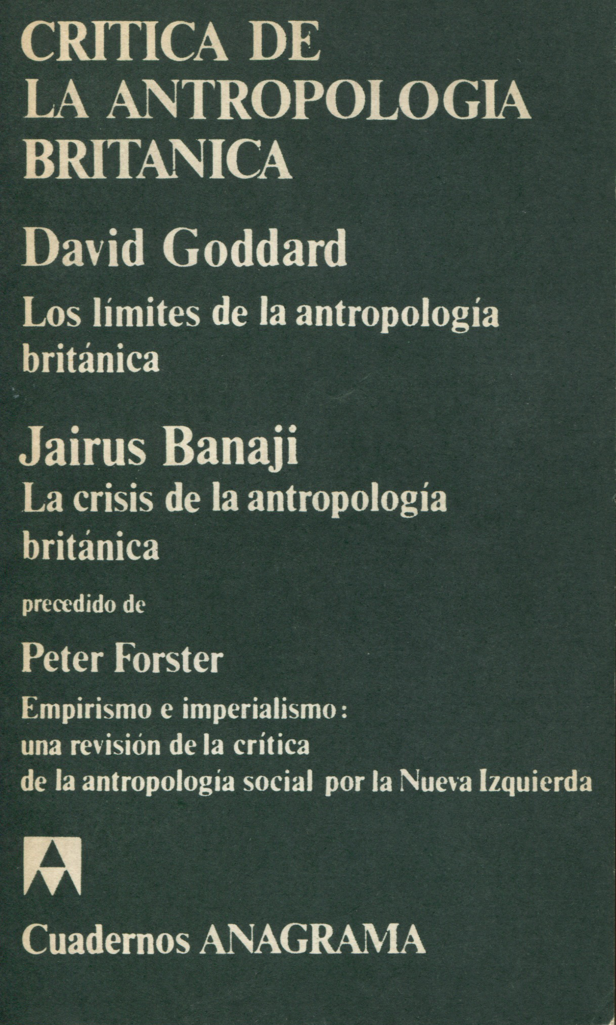 Crítica de la antropología británica