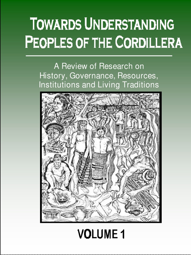 Towards Understanding peoples of the Cordillera