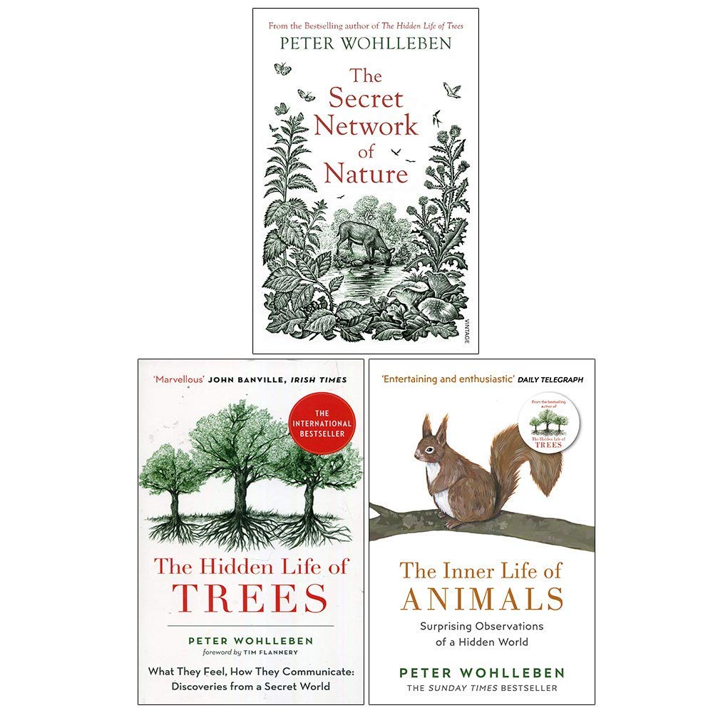Peter Wohlleben Collection 3 Books Set (The Secret Network of Nature, The Hidden Life of Trees, The Inner Life of Animals)