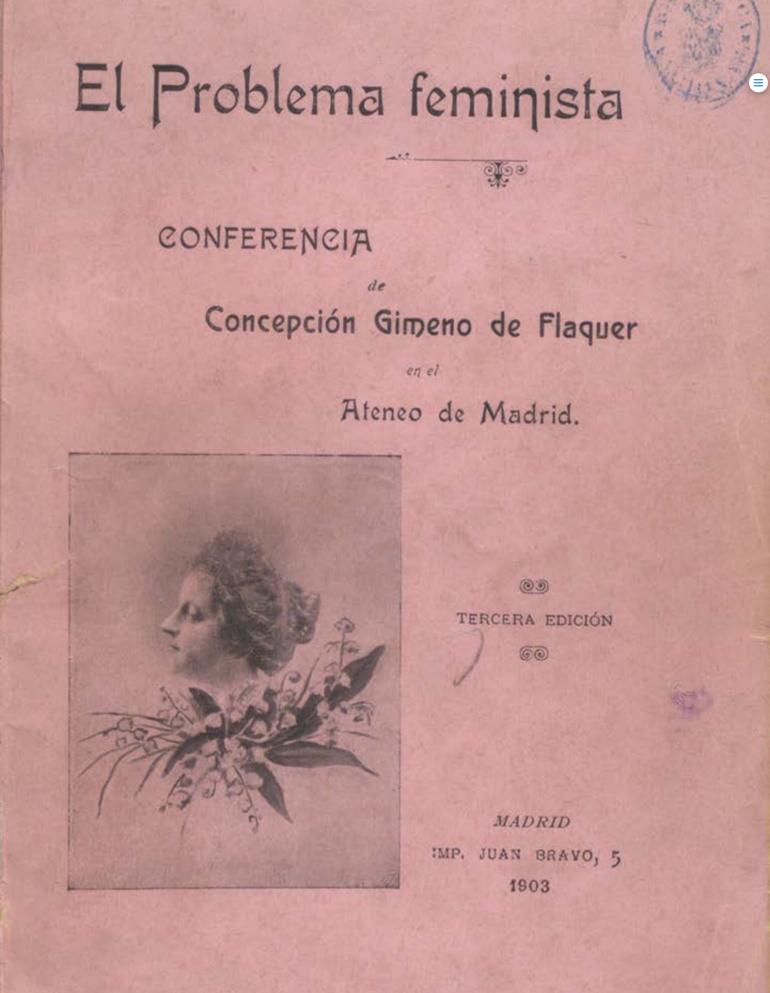 El problema feminista: conferencia de Concepción Gimeno de Flaquer en el Ateneo de Madrid