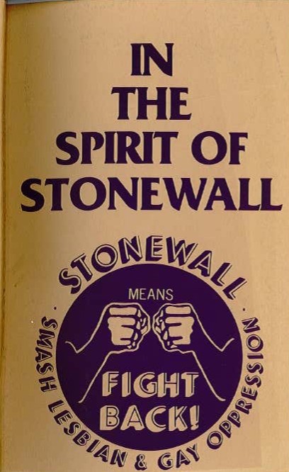 In the Spirit of Stonewall (Unknown Binding)